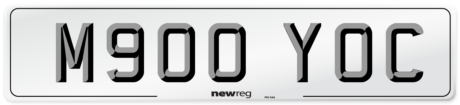M900 YOC Number Plate from New Reg
